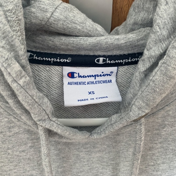 Champion Reverse Weave Grey Hoodie - Picture 2 of 3